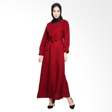 Ayda Gamis Jumbo Polos - Maroon