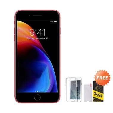 iPhone 8 Plus 64GB Smartphone - Red + Free Tempered Glass + Softcase