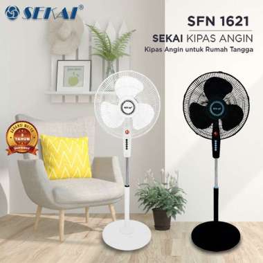 SEKAI SFN 1621 STANDING FAN KIPAS ANGIN BERDIRI 16 INCH SEKAI STAND FAN