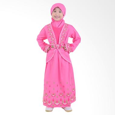 Jesca and Paul Phelia 215 Gamis Baju Muslim Anak - Pink