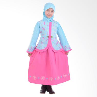 Jesca and Paul Alena 227 Gamis Baju Muslim Anak - Blue
