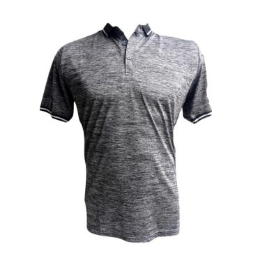 Ping Tai Fu Shi Polo Pakaian Fitness Pria - Abu Hitam [P016#]