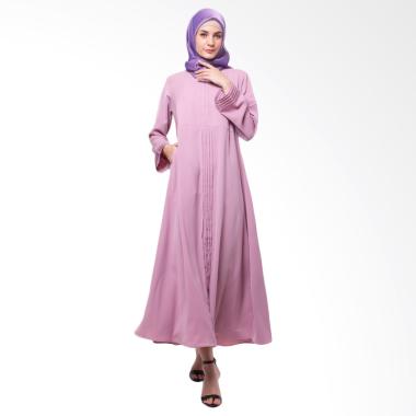 Allev Safira Dress Muslim Wanita - Dusty Ungu