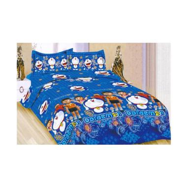 Bonita Motif Batik Doraemon Set Sprei - Biru