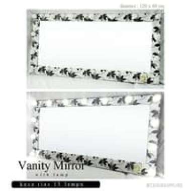 NEW . 3 PCS CERMIN RIAS SALON BESAR GANTUNG 120X60 CM / KACA RIAS SALON GANTUNG