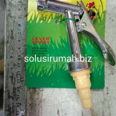 Semprotan air pistol crom besi + pvc kuning camel