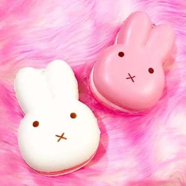MIFFY MACAROON SQUISHY - replika sanrio kelinci boneka slow raising