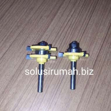 mata router profile tounge joint bit tenon 1/4 inch 6mm sambung kayu