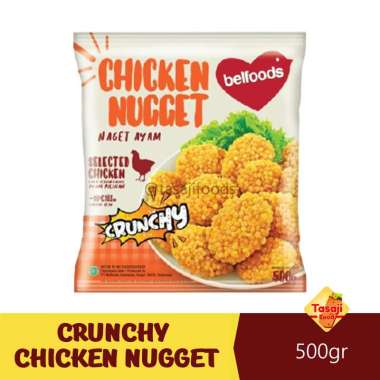 Promo Harga Belfoods Nugget Chicken Nugget Crunchy 500 gr - Blibli