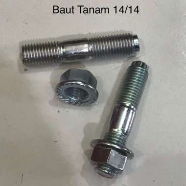 (Paket 2 pcs) Baut Tanam 14/14 (m10/m10)