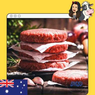 Wagyu Beef Burger Patty 150 GR Premium Import Australia / Daging Sapi Burger Wagyu