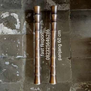 Handle Pintu Murah / Handle Pintu Kuningan Motif Pring Kuning 60 cm