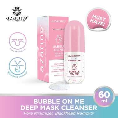 AZARINE BUBBLE ON ME DEEP MASK CLEANSER 60ml - Masker Wajah Kusam - Masker Pencerah Muka - Masker Ko