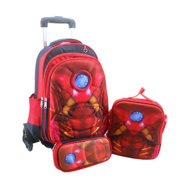 DJ Fashion 0639 Ironman 3D 3 in 1 Tas Sekolah Anak