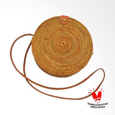 Alexanic Ate Bali Rotan Sling Bag Tas Wanita - Coklat
