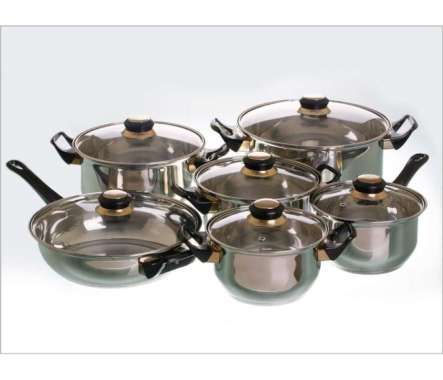 Panci Set Vicenza (Cooare Set - Peralatan Masak) V612 - V-612 100 % ORIGINAL Multicolor