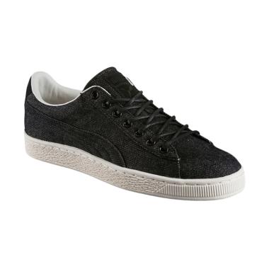PUMA Classic Sepatu Basket Pria - Hitam Denim
