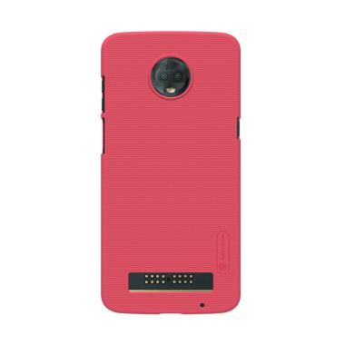 Nillkin Super Frosted Shield Hardcase Casing for Motorola  Moto Z3 or Motorola Moto Z3 Play Red