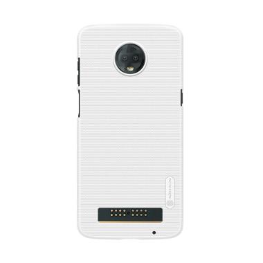 Nillkin Super Frosted Shield Hardcase Casing for Motorola  Moto Z3 or Motorola Moto Z3 Play White