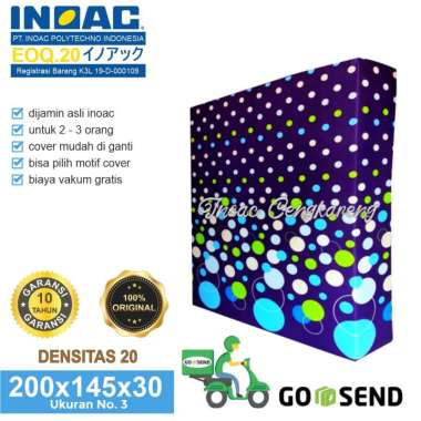 Kasur Busa Inoac EOQ D20 No. 3 Ukuran 200x145x30 cm Tebal 30 cm Kasur Busa Inoac D 20 Original Murah