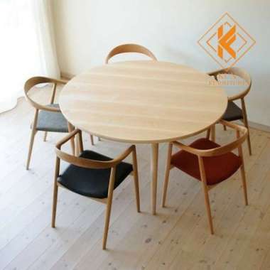 set meja makan 6 kursi jati meja cafe jepara