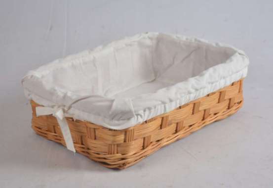 Keranjang Rotan Ninesquare 38x27x12 cm Plus Kain