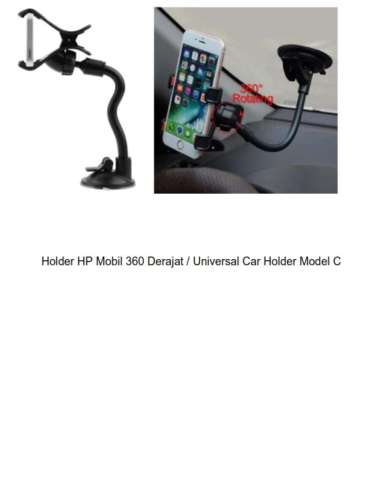 Tempat Holder HP Mobil 360 Derajat Universal Car Holder Model C