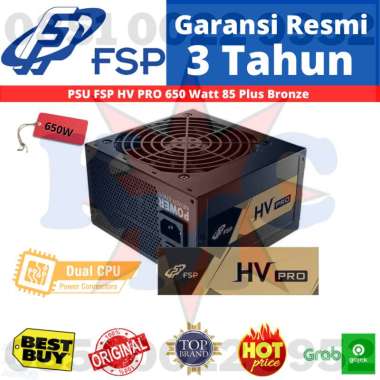 Power Supply PSU FSP HV PRO 650W 85 Plus Bronze