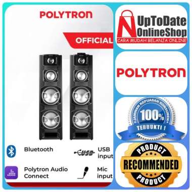 SPEAKER AKTIF POLYTRON PAS-8E22 BLUETOOTH LED DISPLAY SUPER BASS