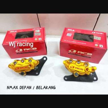 Kaliper RCB NMAX Depan dan Belakang SET Gold
