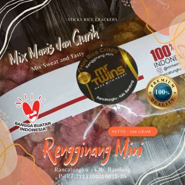 Rengginang Mini Campur Manis dan gurih