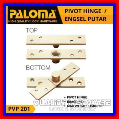 Engsel Pivot Pintu Paloma PVP 201 Engsel Putar Brass - SN Pivot Hinge Bawah Murah Berkualitas