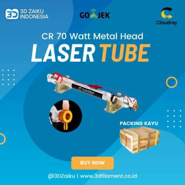 CloudRay CO2 Laser Tube Tabung Laser CR 70 Watt 70W Metal Head