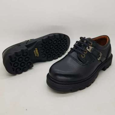Sepatu Finotti 97512 Sepatu Boot Pria Kulit Asli Klasik Berkualitas Premium Pendek Tali Kekinian 38 hitam