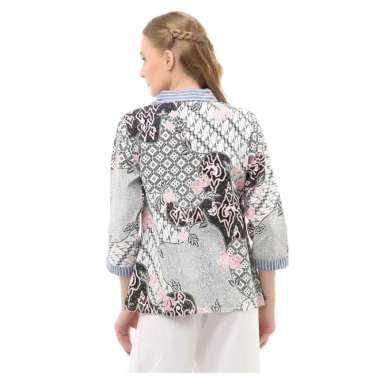 Hamlin Lynelle Atasan Wanita Batik Bolero Lengan Panjang Motif Simply Material Cotton ORIGINAL - Gra