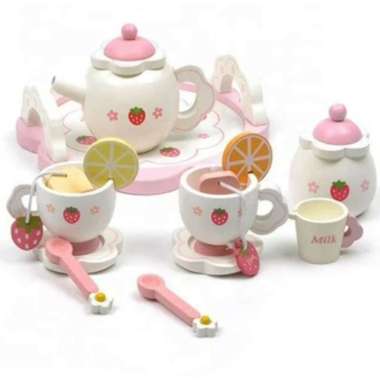 Wooden toys mother garden tea set