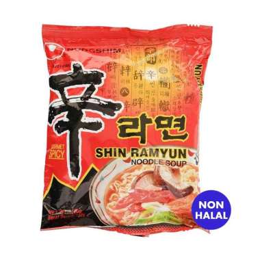 Nong Shim Shin Spicy Mushroom Ramyun Instan [120 g]