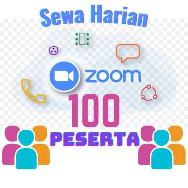 Zoom Meeting Pro Harian 100 Partisipant Harian (24 Jam)