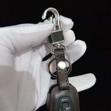 Gantungan Kunci Sarung Kulit Remote Mobil Toyota Agya Black