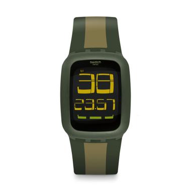 Swatch SURG101D Touch Screen Jam Tangan Unisex - Hijau Hijau Lumut