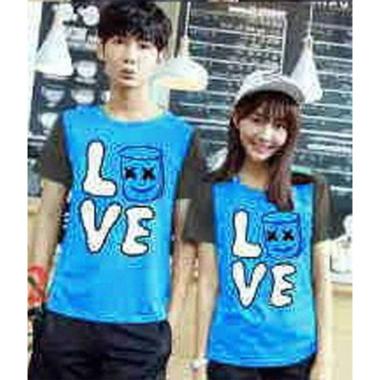 KAOS COUPLE PASANGAN REMAJA KAPELAN PACAR KAOS COPLE KOPLE BAJU CAUPLE KOPEL LOVE TOPI 10884
