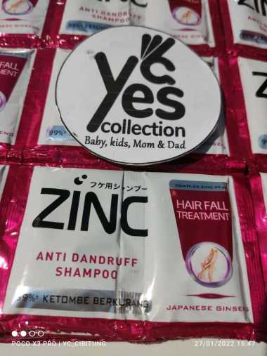 Zinc shampoo sachet 10ml shampo zinc sachet zinc Pink Hair Fall RENCENG