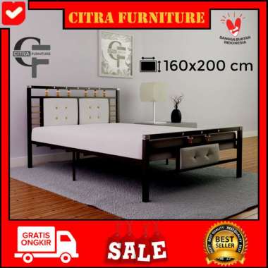 ranjang besi ukuran 160x200