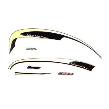 AHM Sticker Body Kiri for Honda Scoopy FI cream blue