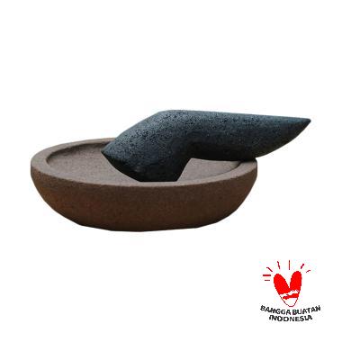 Jual Mandiri Stone Batu Kali Tidak Berpasir Set Cobek Dan Ulekan Hitam 25 26 Cm Murah April 2020 Blibli Com