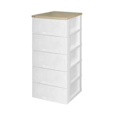 Rovega CMG 530 Magnum Kabinet Lemari Plastik [5 Susun] Putih -