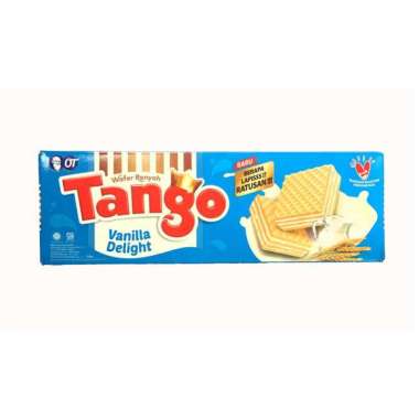 Promo Harga Tango Wafer Vanilla Milk 163 gr - Blibli
