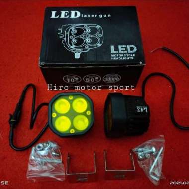 Lampu Led Sorot 4 Mata Black