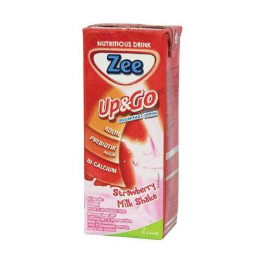 Promo Harga ZEE Up & Go UHT Strawberry 200 ml - Blibli