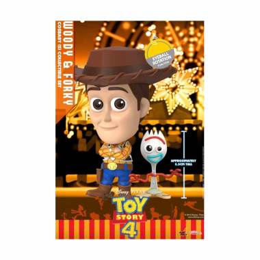 Hot Toys Cosbaby - Toy Story 4 - Sheriff Woody with Forky 2 Pack